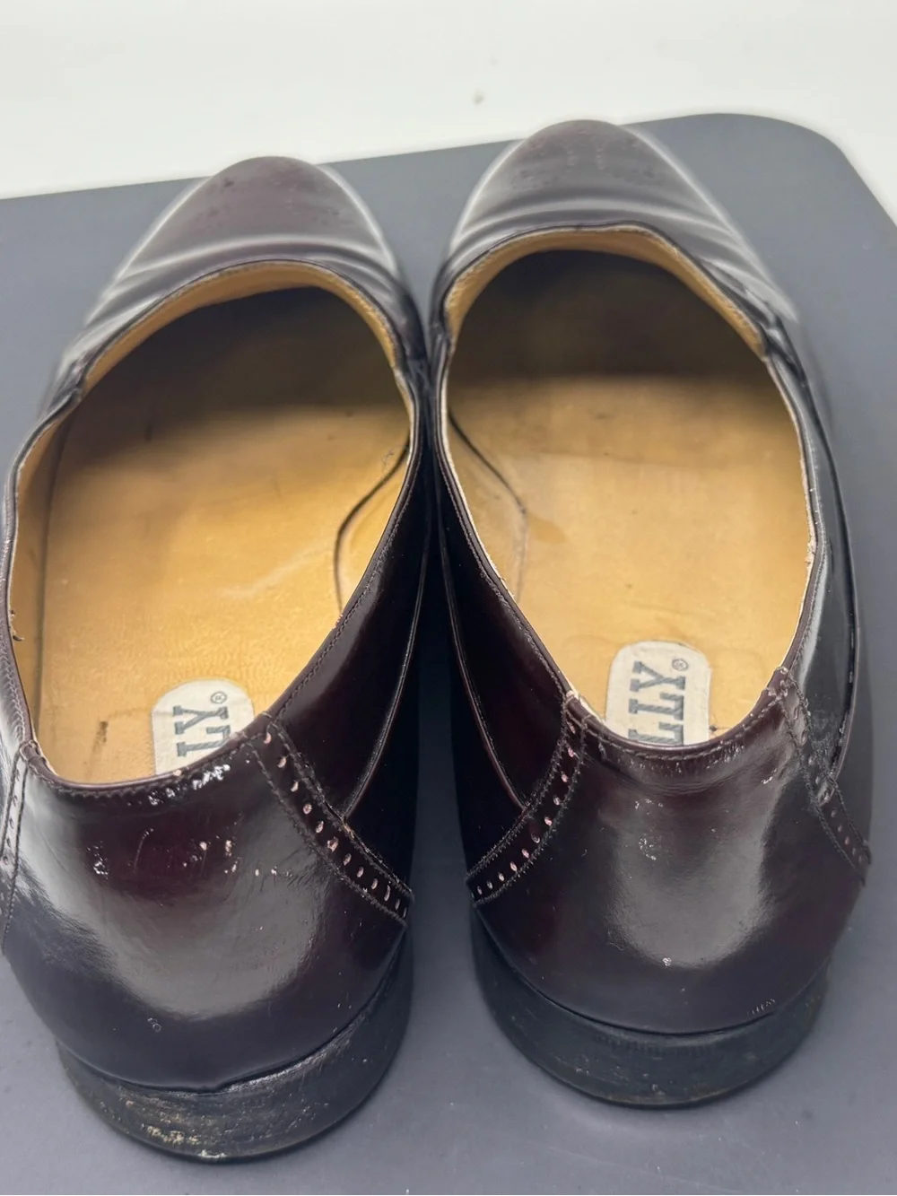 Vintage BALLY Burgundy Slip On Loafers - Burgundy Size 10.5